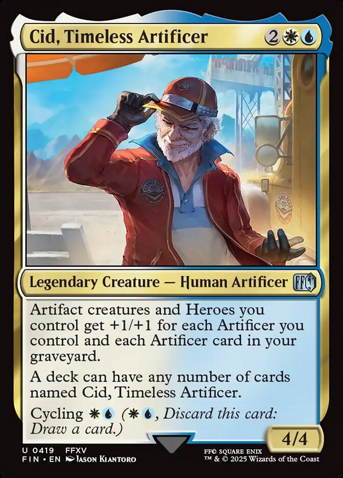 Cid, Timeless Artificer – Uncommon Magic: The Gathering card from Final Fantasy (#419)