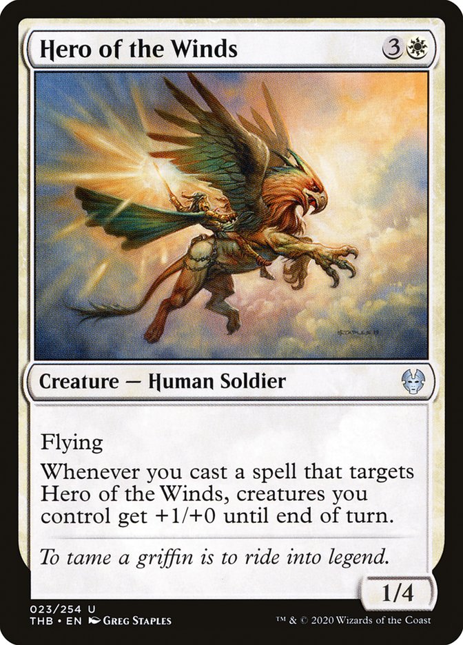 Hero of the Winds – Uncommon Magic: The Gathering card from Theros Beyond Death (#23)