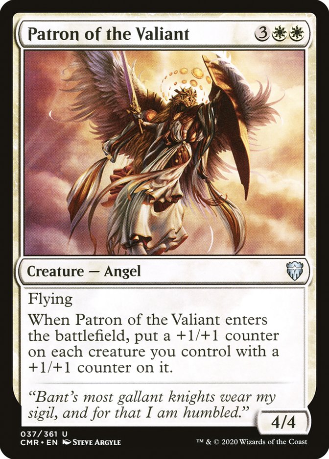 Patron of the Valiant – Uncommon Magic: The Gathering card from Commander Legends (#37)