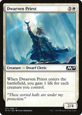 Dwarven Priest – Common Magic: The Gathering card from Core Set 2019 (#11)