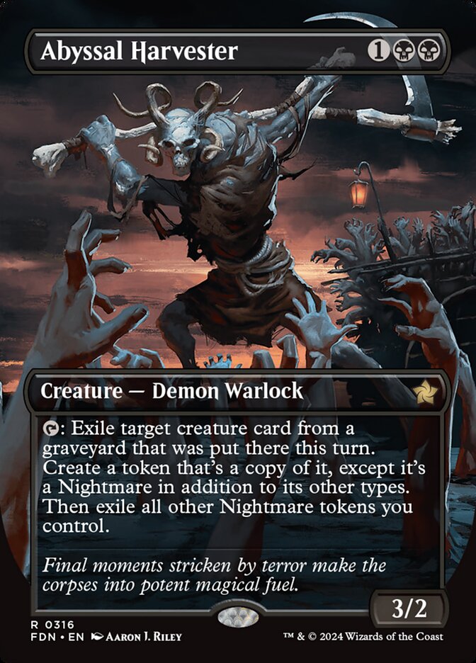 Abyssal Harvester – Rare Magic: The Gathering card from Foundations (#316)