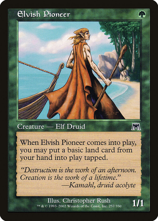 Elvish Pioneer – Common Magic: The Gathering card from Onslaught (#257)