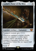 Andúril, Flame of the West – Mythic Magic: The Gathering card from The Lord of the Rings: Tales of Middle-earth (#236)