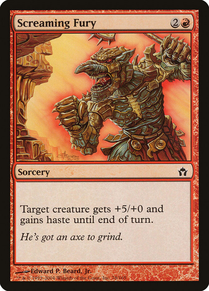 Screaming Fury – Common Magic: The Gathering card from Fifth Dawn (#78)