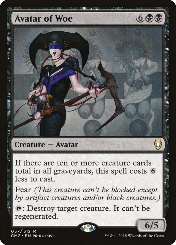 Avatar of Woe – Rare Magic: The Gathering card from Commander Anthology Volume II (#57)