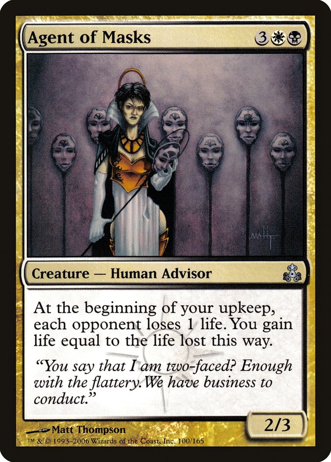 Agent of Masks – Uncommon Magic: The Gathering card from Guildpact (#100)