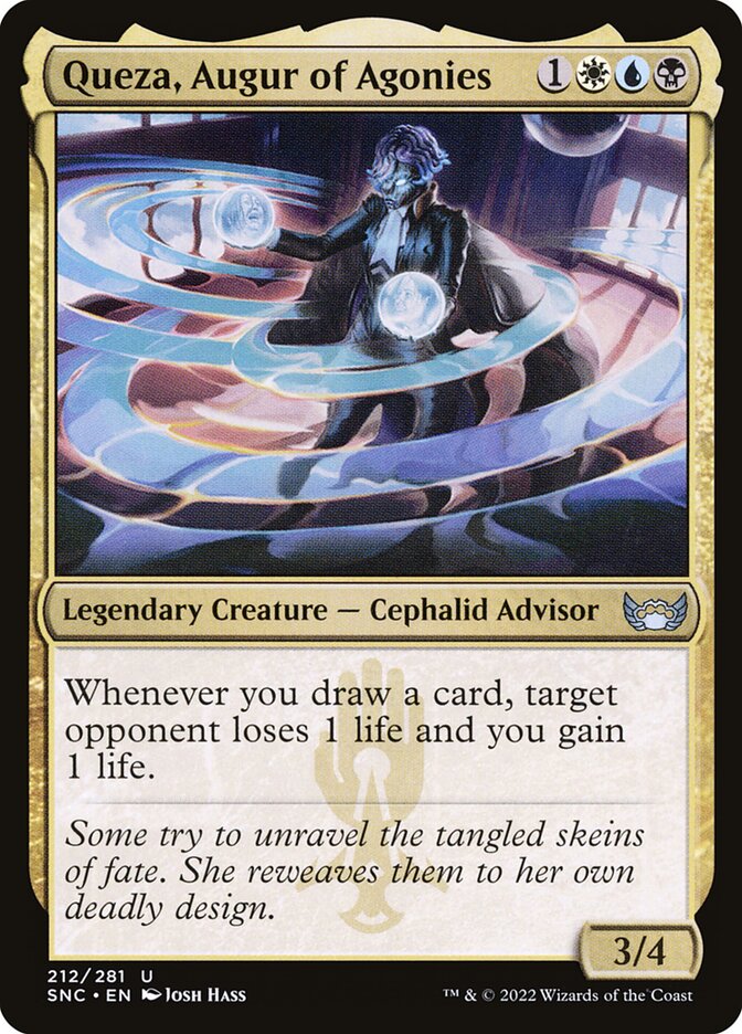 Queza, Augur of Agonies – Uncommon Magic: The Gathering card from Streets of New Capenna (#212)
