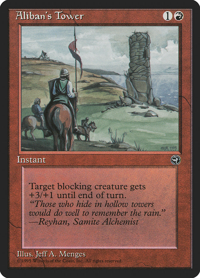 Aliban's Tower – Common Magic: The Gathering card from Homelands (#61a)