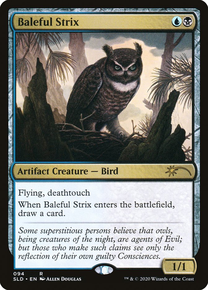 Baleful Strix – Rare Magic: The Gathering card from Secret Lair Drop (#94)