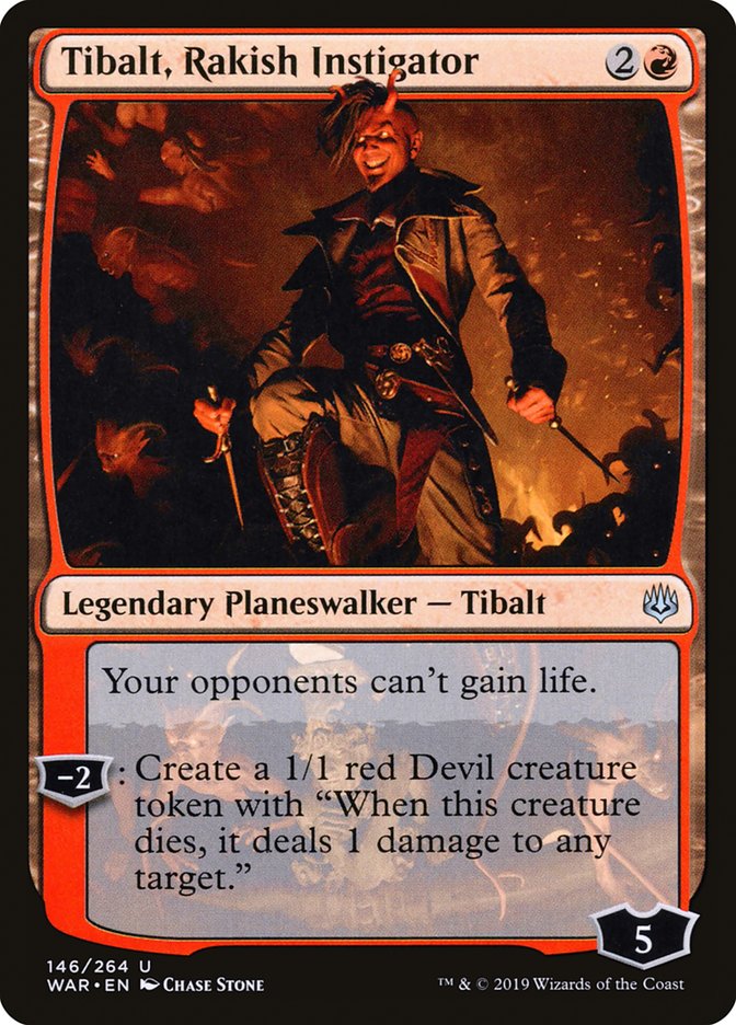 Tibalt, Rakish Instigator – Uncommon Magic: The Gathering card from War of the Spark (#146)