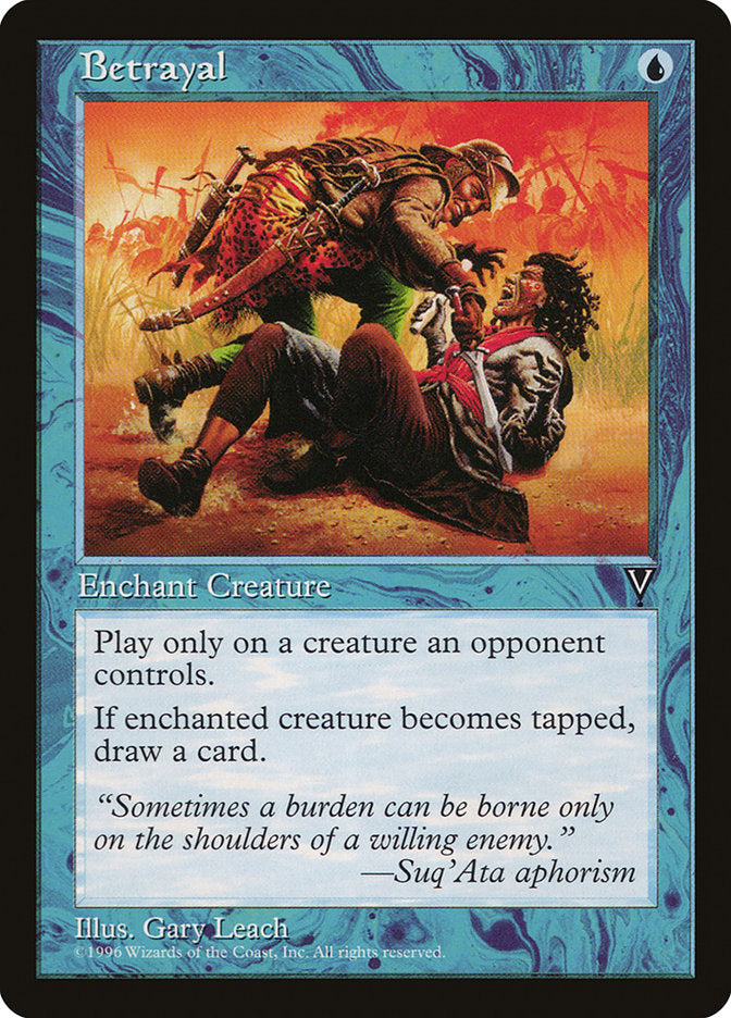 Betrayal – Common Magic: The Gathering card from Visions (#26)