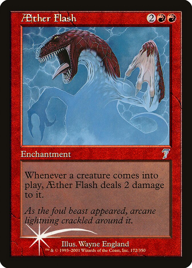 Aether Flash – Uncommon Magic: The Gathering card from Seventh Edition (#172★)
