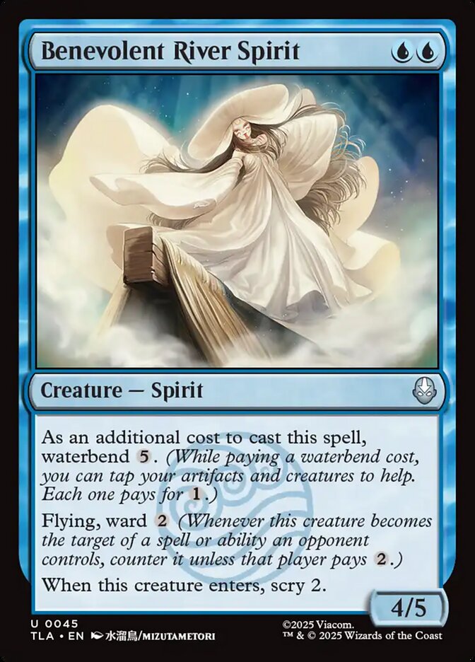 Benevolent River Spirit – Uncommon Magic: The Gathering card from Avatar: The Last Airbender (#45)