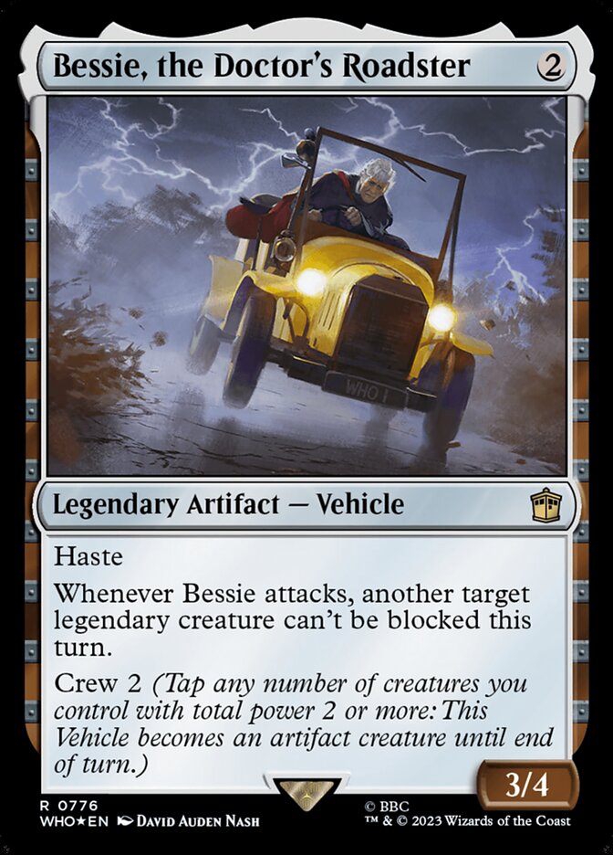 Bessie, the Doctor's Roadster – Rare Magic: The Gathering card from Doctor Who (#776)