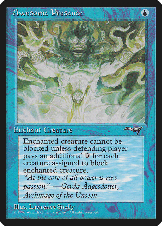 Awesome Presence – Common Magic: The Gathering card from Alliances (#23a)