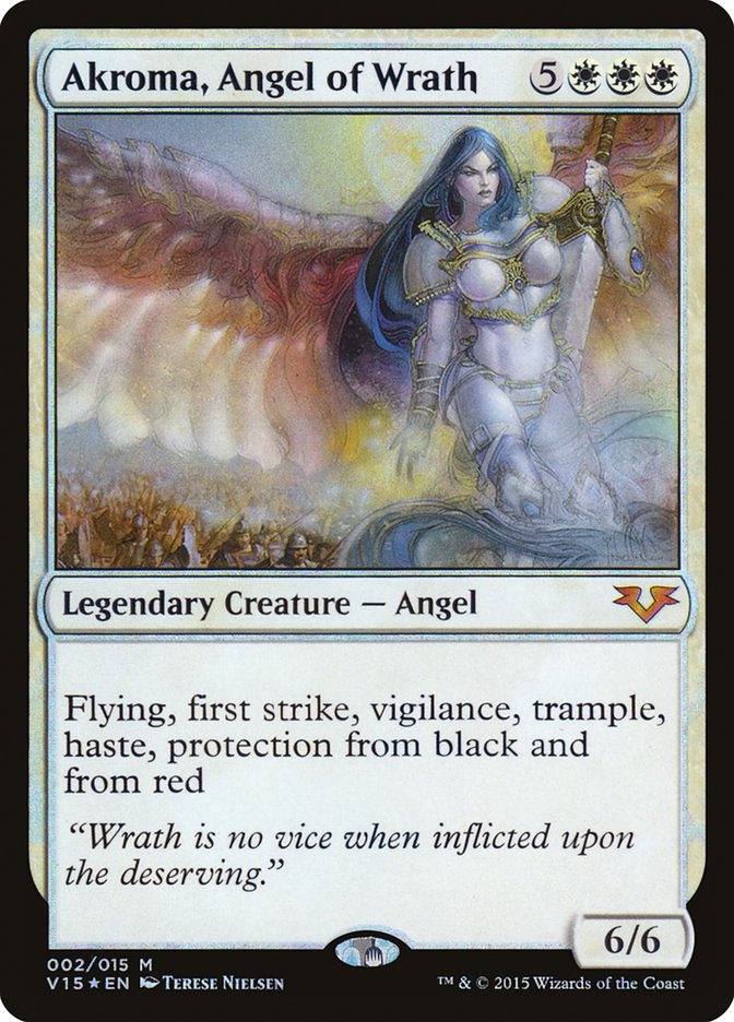 Akroma, Angel of Wrath – Mythic Magic: The Gathering card from From the Vault: Angels (#2)