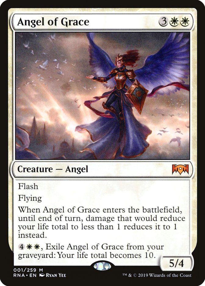 Angel of Grace – Mythic Magic: The Gathering card from Ravnica Allegiance (#1)