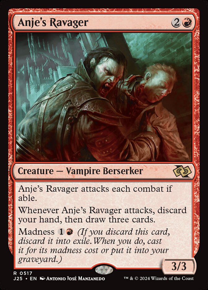 Anje's Ravager – Rare Magic: The Gathering card from Foundations Jumpstart (#517)