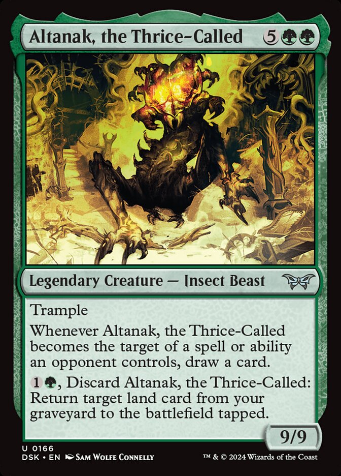 Altanak, the Thrice-Called – Uncommon Magic: The Gathering card from Duskmourn: House of Horror (#166)