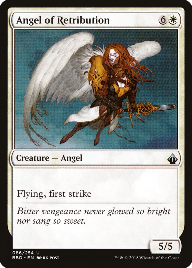 Angel of Retribution – Uncommon Magic: The Gathering card from Battlebond (#86)