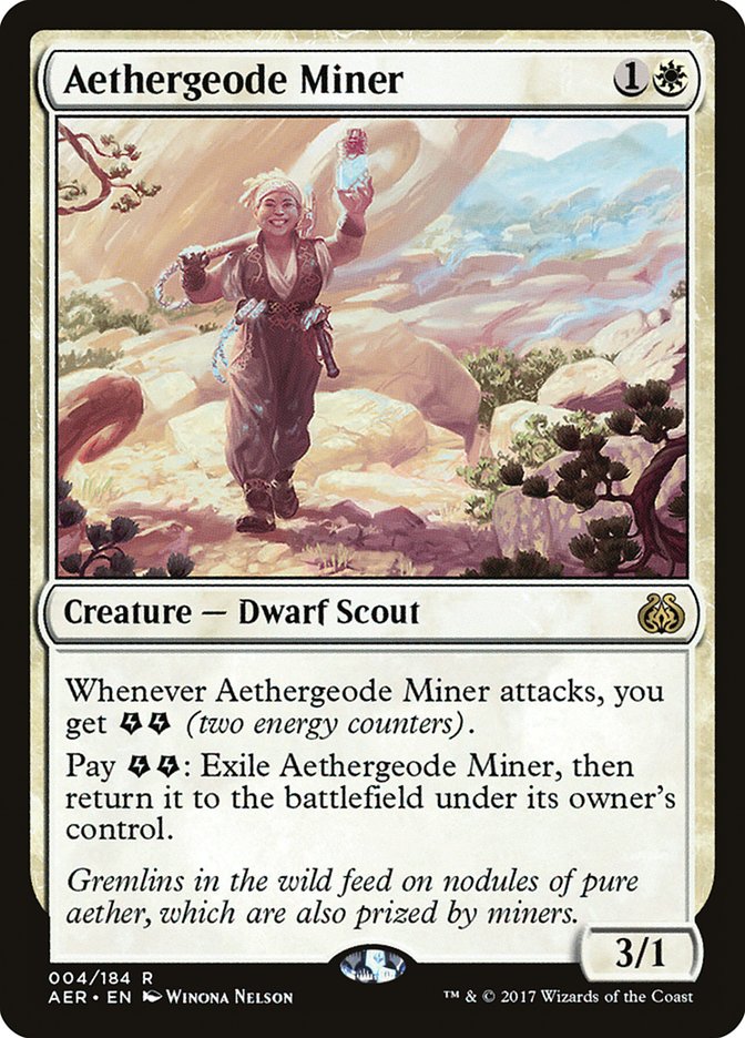 Aethergeode Miner – Rare Magic: The Gathering card from Aether Revolt (#4)