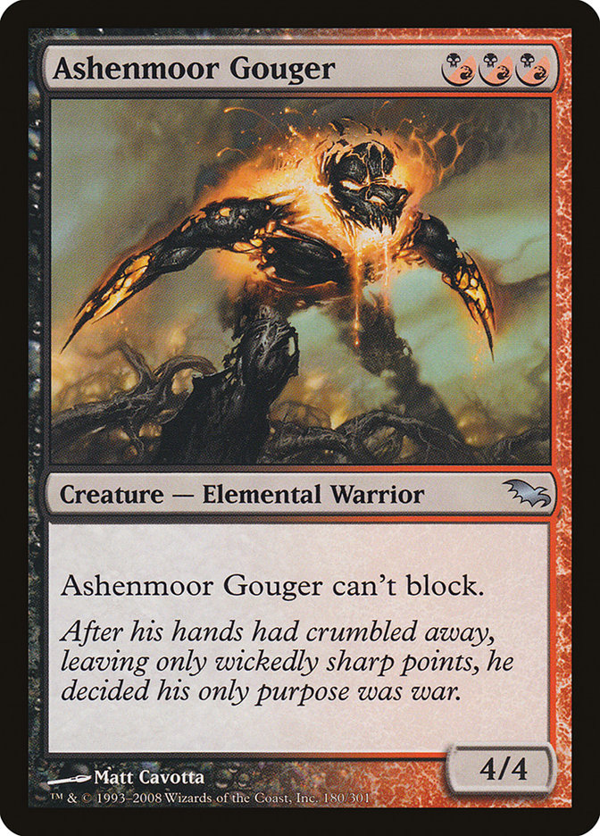 Ashenmoor Gouger – Uncommon Magic: The Gathering card from Shadowmoor (#180)