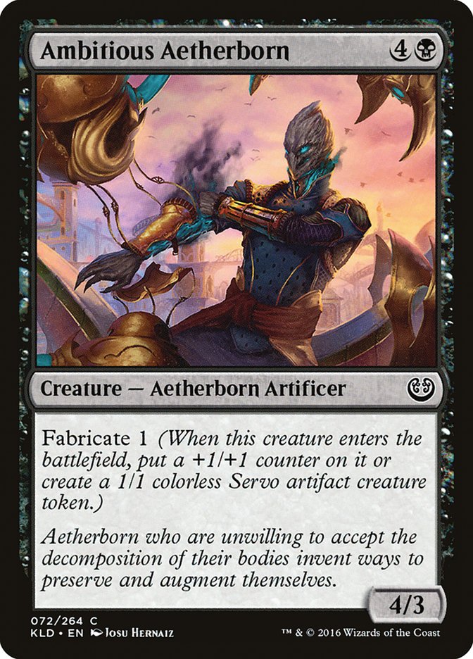 Ambitious Aetherborn – Common Magic: The Gathering card from Kaladesh (#72)