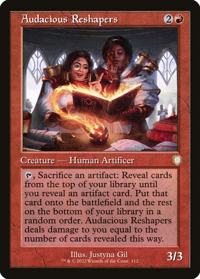 Audacious Reshapers – Rare Magic: The Gathering card from The Brothers' War Commander (#112)