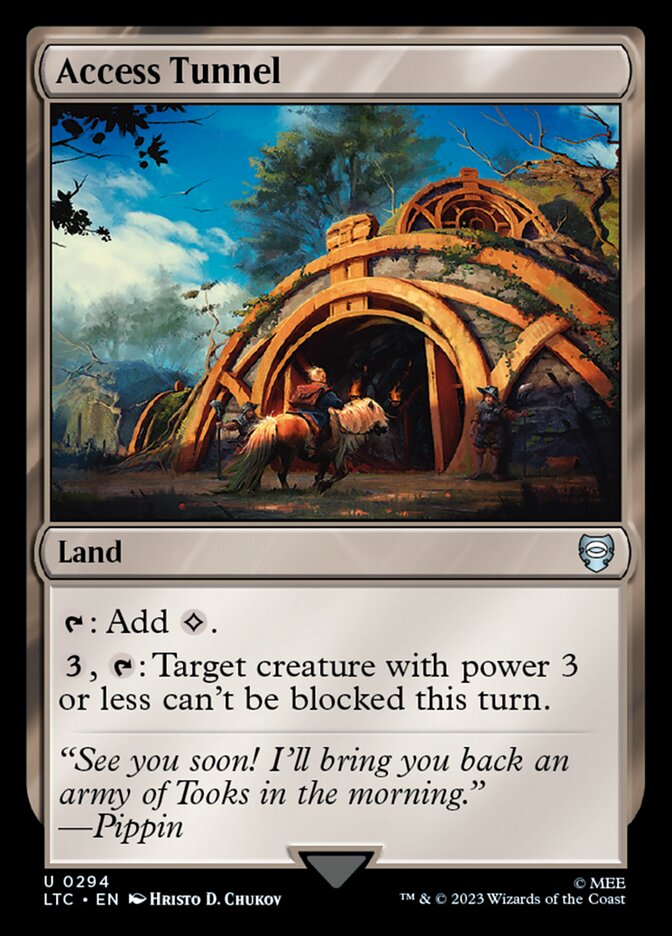 Access Tunnel – Uncommon Magic: The Gathering card from Tales of Middle-earth Commander (#294)