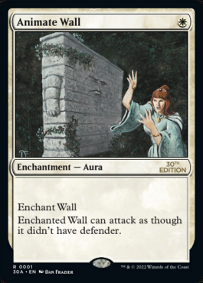 Animate Wall – Rare Magic: The Gathering card from 30th Anniversary Edition (#1)