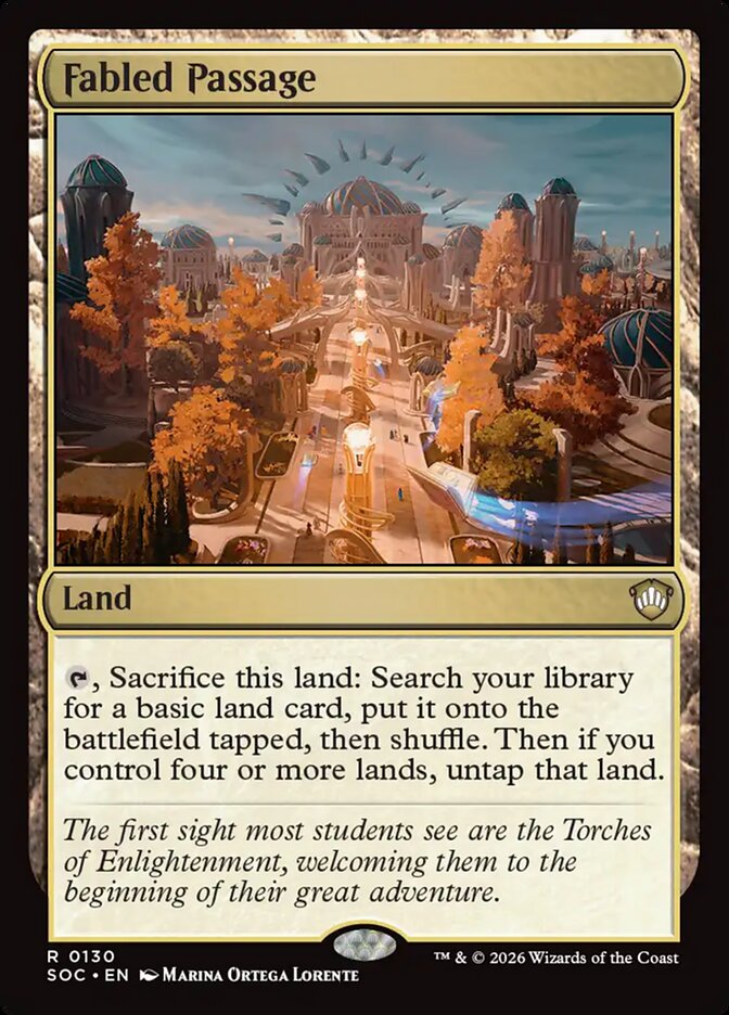 Fabled Passage – Rare Magic: The Gathering card from Secrets of Strixhaven Commander (#130)
