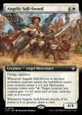 Angelic Sell-Sword – Rare Magic: The Gathering card from Outlaws of Thunder Junction Commander (#46)