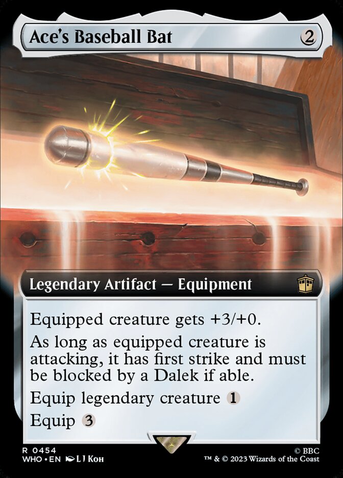 Ace's Baseball Bat – Rare Magic: The Gathering card from Doctor Who (#454)