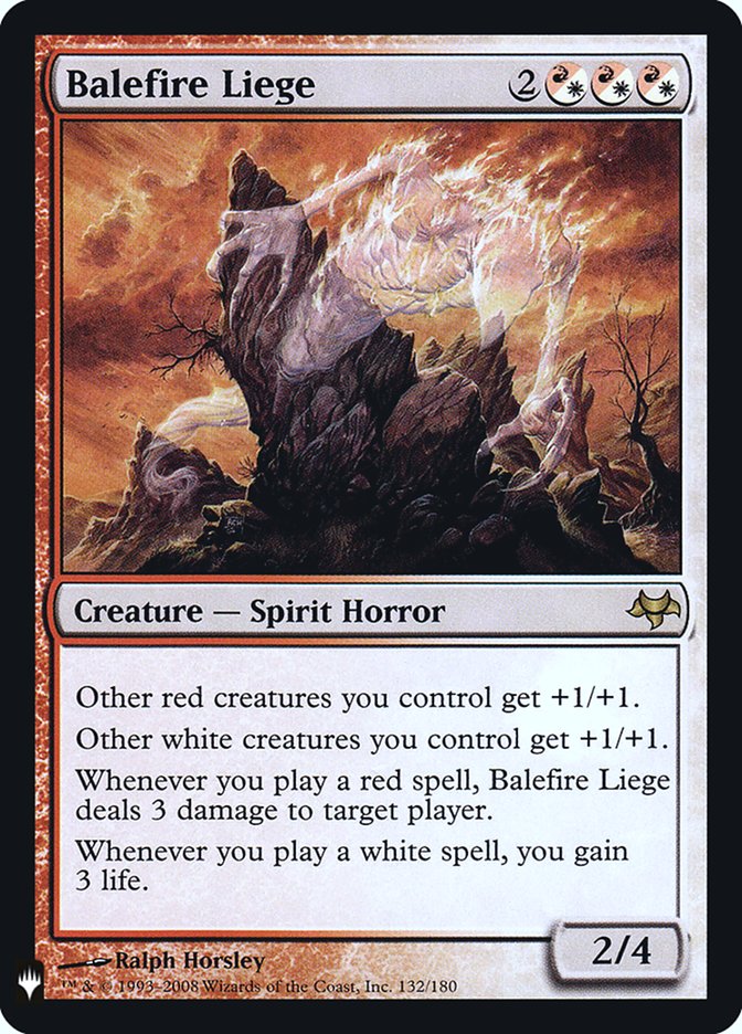 Balefire Liege – Rare Magic: The Gathering card from The List (#EVE-132)