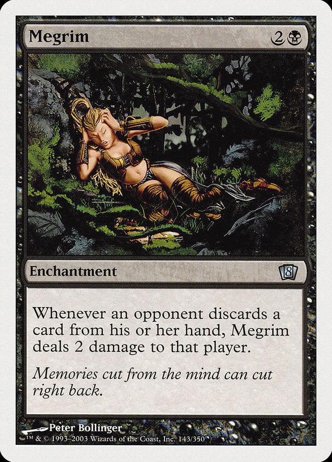 Megrim – Uncommon Magic: The Gathering card from Eighth Edition (#143)
