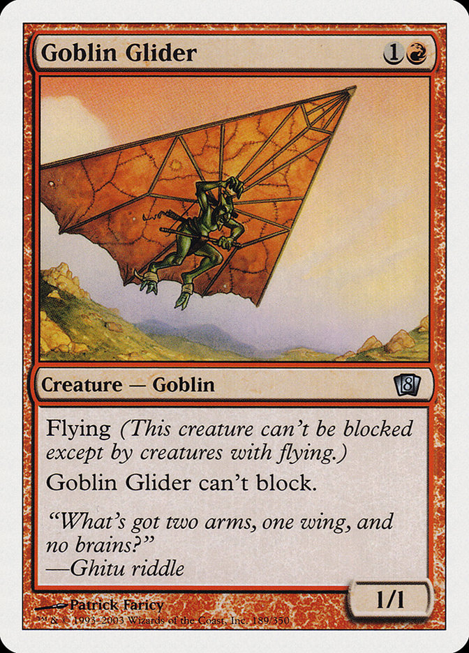 Goblin Glider – Uncommon Magic: The Gathering card from Eighth Edition (#189)