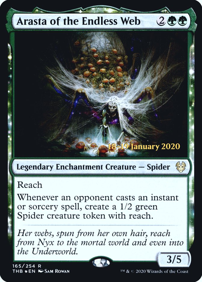 Arasta of the Endless Web – Rare Magic: The Gathering card from Theros Beyond Death Promos (#165s)