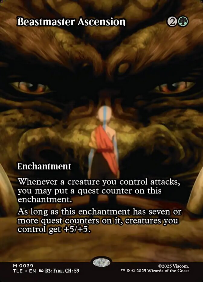 Beastmaster Ascension – Mythic Magic: The Gathering card from Avatar: The Last Airbender Eternal (#39)