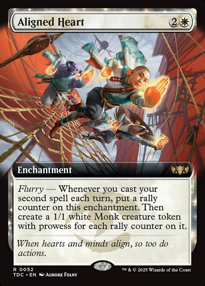 Aligned Heart – Rare Magic: The Gathering card from Tarkir: Dragonstorm Commander (#52)