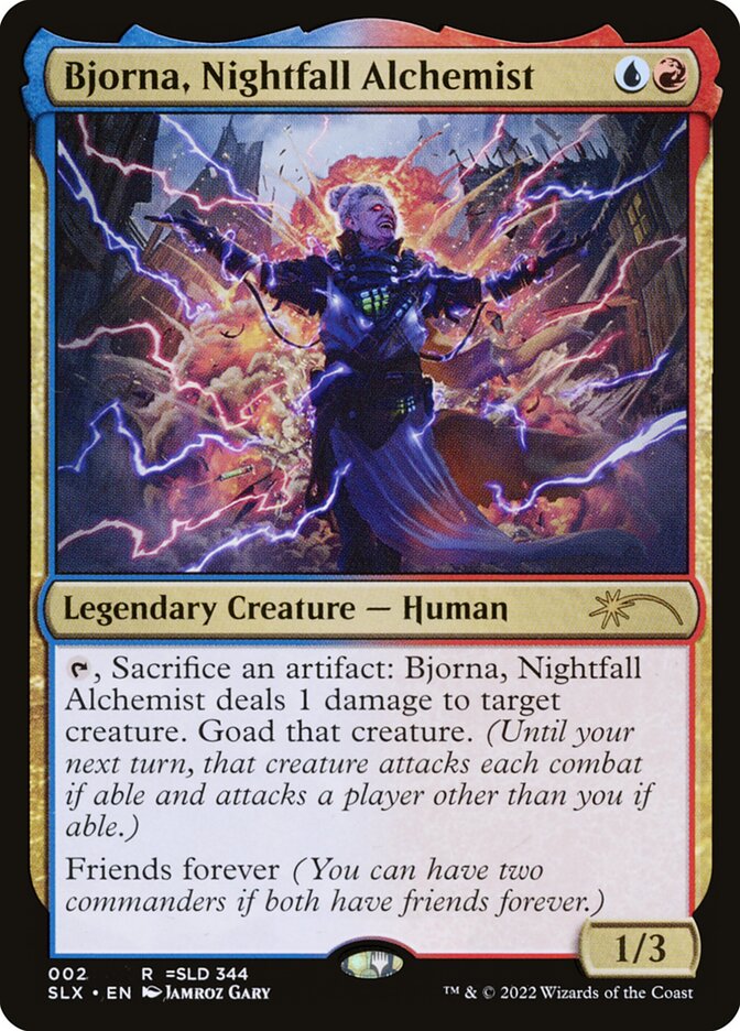 Bjorna, Nightfall Alchemist – Rare Magic: The Gathering card from Universes Within (#2)