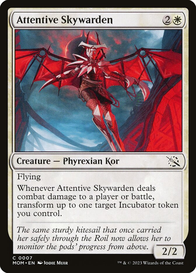 Attentive Skywarden – Common Magic: The Gathering card from March of the Machine (#7)