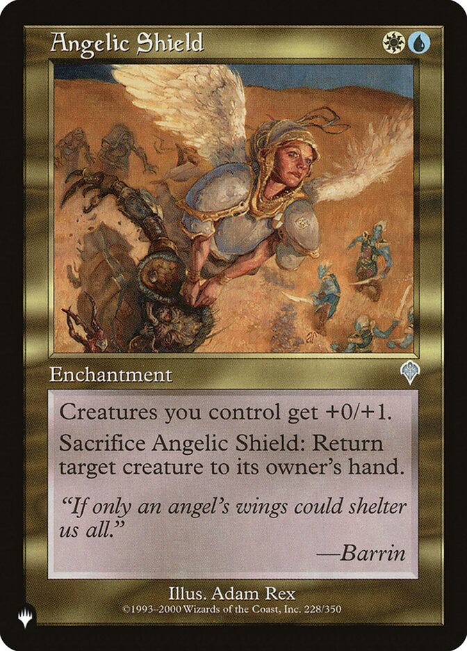 Angelic Shield – Uncommon Magic: The Gathering card from The List (#INV-228)
