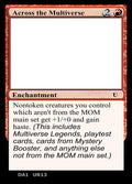 Across the Multiverse – Uncommon Magic: The Gathering card from Unknown Event (#UR13b)