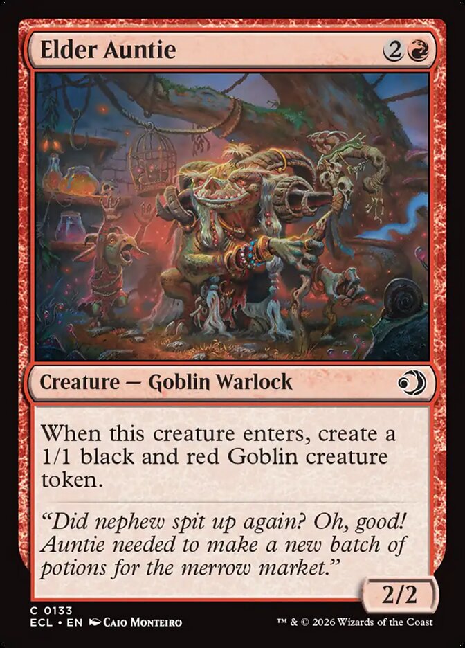 Elder Auntie – Common Magic: The Gathering card from Lorwyn Eclipsed (#133)
