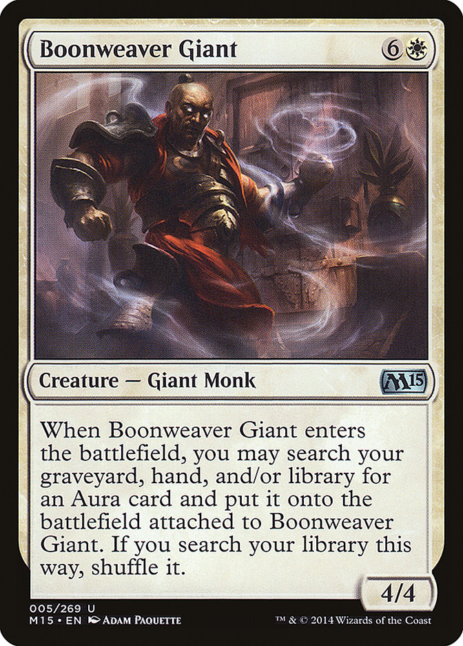Boonweaver Giant – Uncommon Magic: The Gathering card from Magic 2015 (#5)