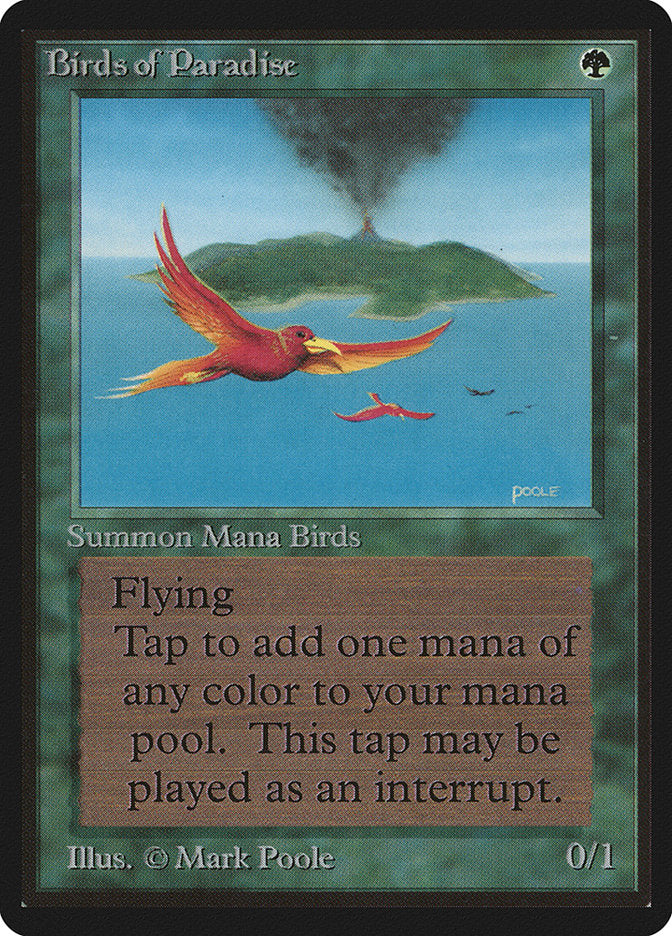 Birds of Paradise – Rare Magic: The Gathering card from Limited Edition Beta (#187)
