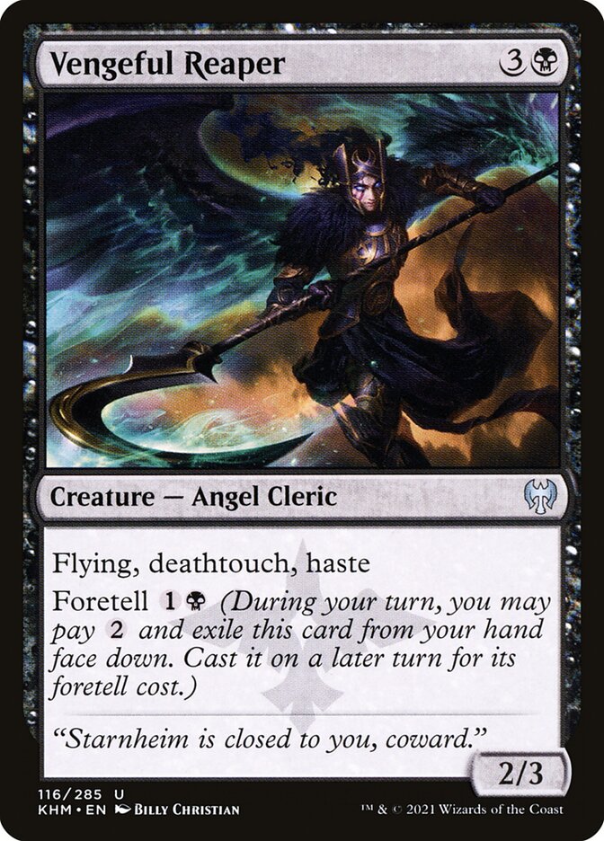 Vengeful Reaper – Uncommon Magic: The Gathering card from Kaldheim (#116)