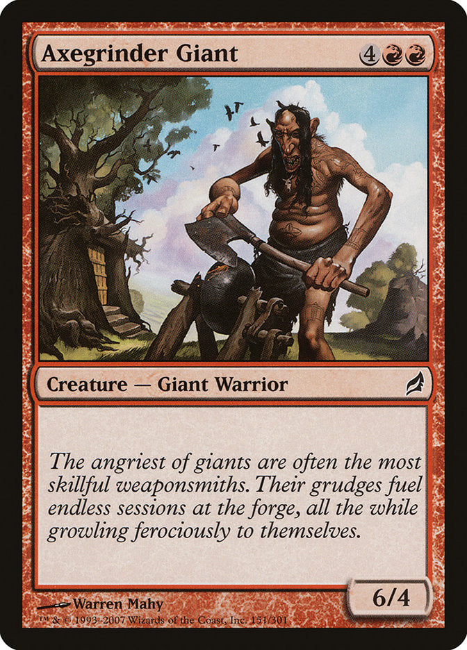 Axegrinder Giant – Common Magic: The Gathering card from Lorwyn (#151)