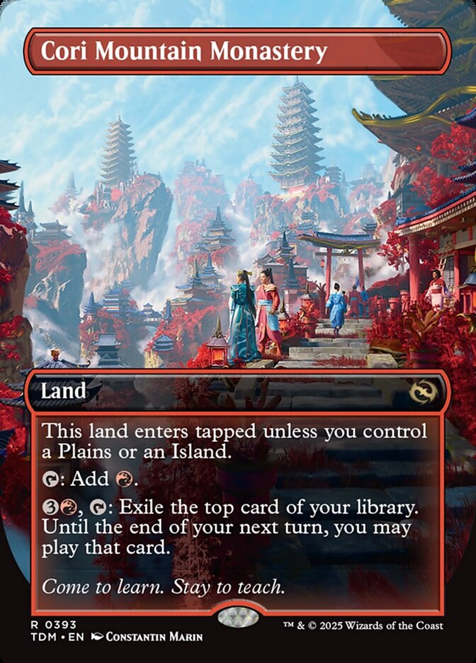 Cori Mountain Monastery – Rare Magic: The Gathering card from Tarkir: Dragonstorm (#393)