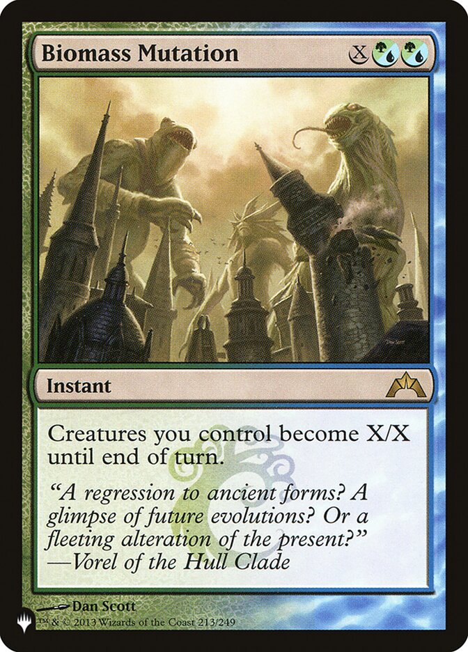 Biomass Mutation – Rare Magic: The Gathering card from The List (#GTC-213)